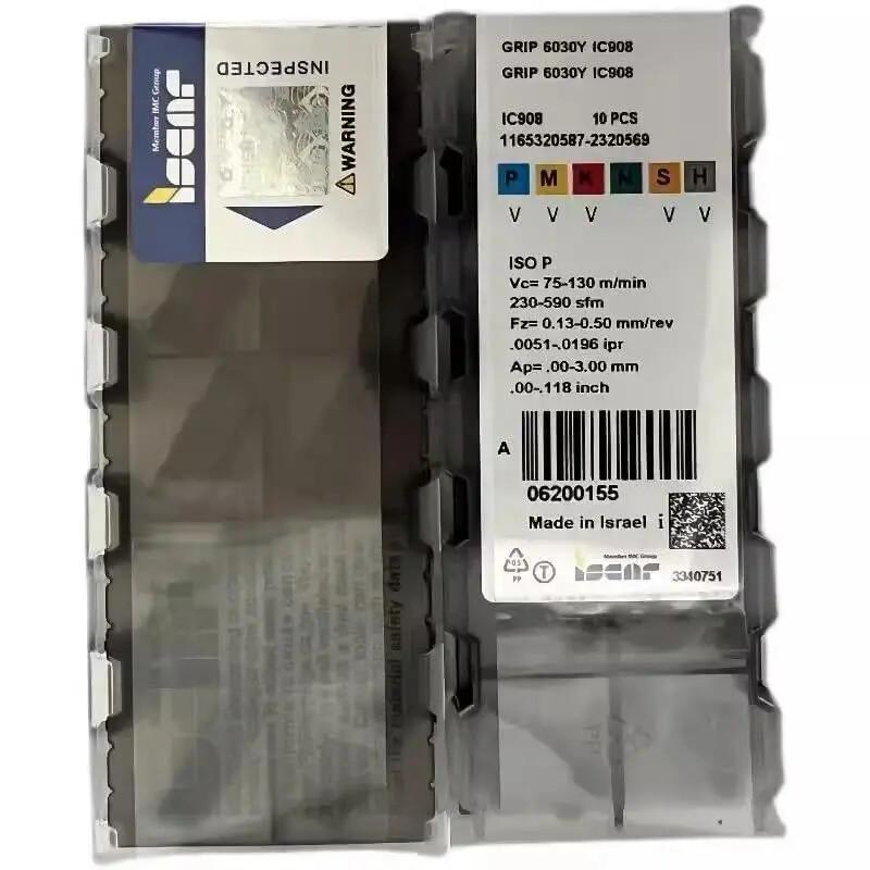 ISCAR / GRIP6030Y IC908    Industrial indexable carbide inserts 10 Pcs