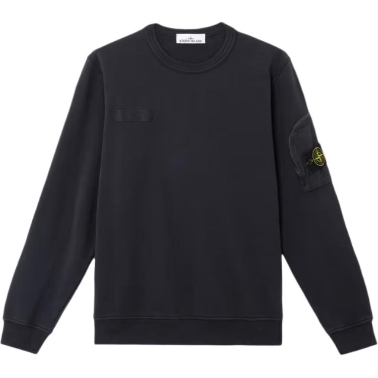 

Stone Island Left Sleeve Zipper Pocket Badge Sweatshirt Men sweatshirt K1S156100003-V0029 L