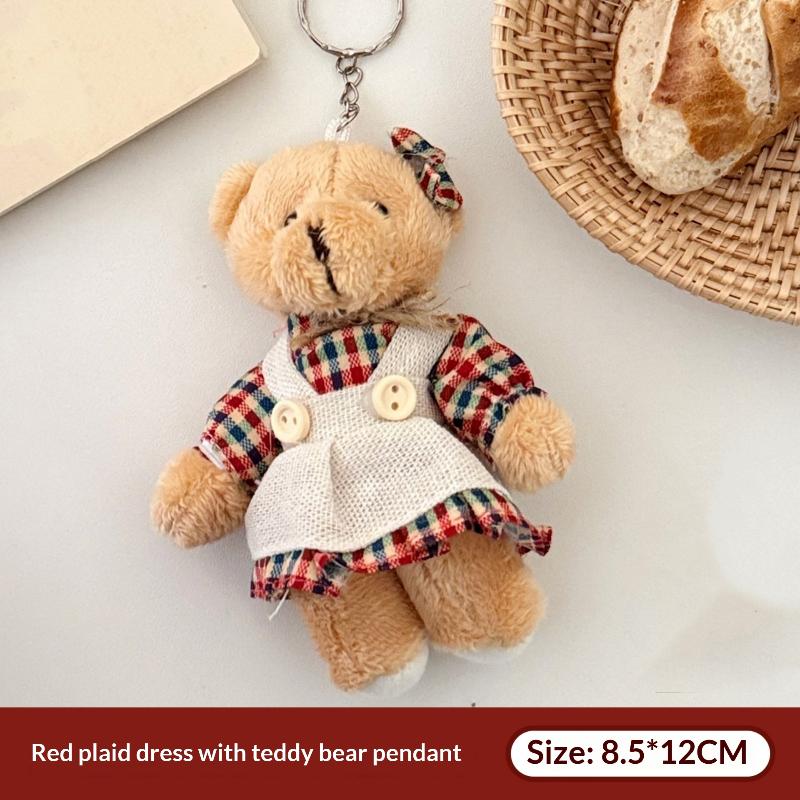 

Милый мультяшный медведь Брелок Кавайный маленький медведь Плюшевая кукла Игрушка Подвесное украшение Декор для сумки Парные кулоны Аксессуары Подарки A4