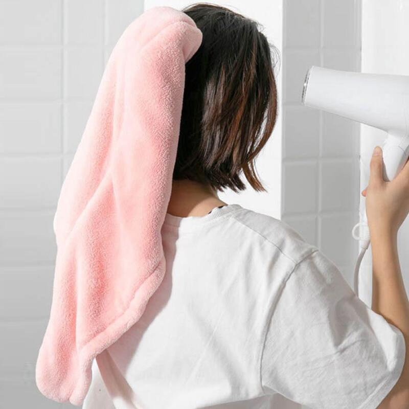 

Long Quick Shampoo and Towel Drying After Shower [WB24526] Purple