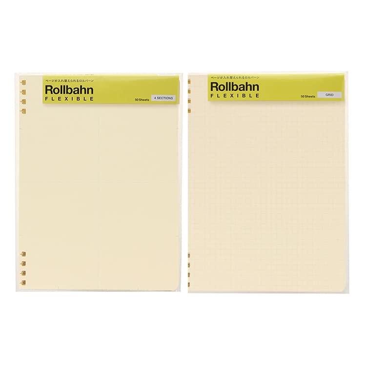 Rollbahn Flexible Refill A5 Rollbahn Flexible Refill Grid A5 [Delfonics] [2-piece set] 4-section /