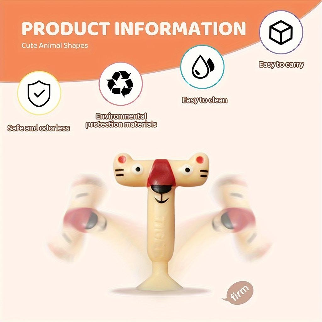 Suction Cup Letter Toys Cute Animal Alphabet ABC Suction Cup Toys Educational Spelling Learning Game Toys for Kids Sensory Toys