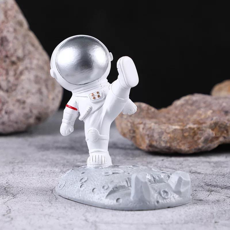 Astronaut Phone Holder Resin Universal Cell Stand Bracket Desk Ornaments Kids Gift Toy Office Table Decoration Stationery