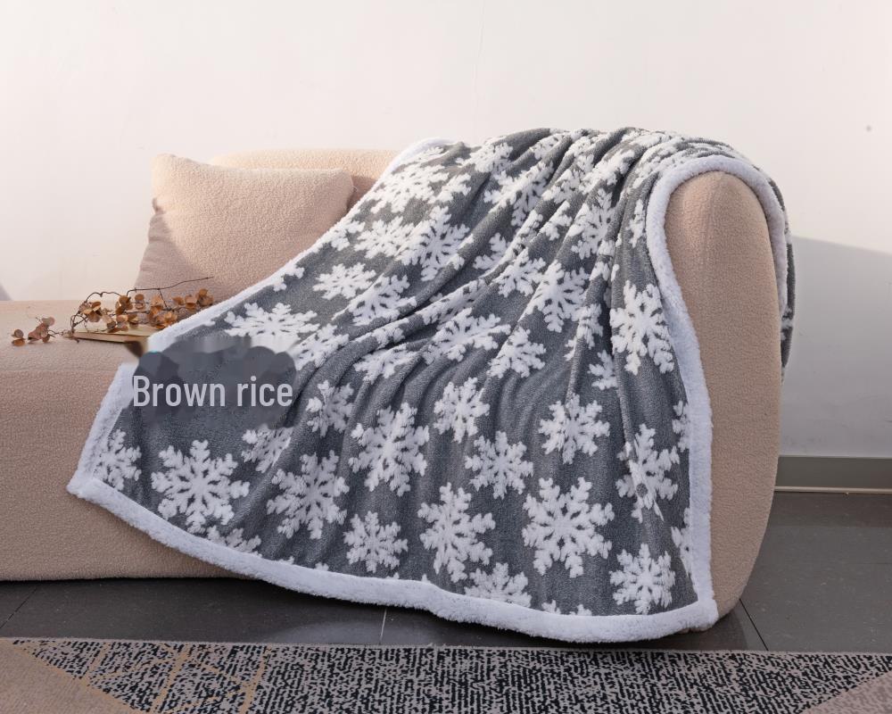 

Двухслойное теплое фланелевое жаккардовое одеяло для зимы 127*150 cm