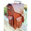 Men's Real Genuine Leather Backpack Satchel Briefcase Laptop Bag Brown Coach Vin