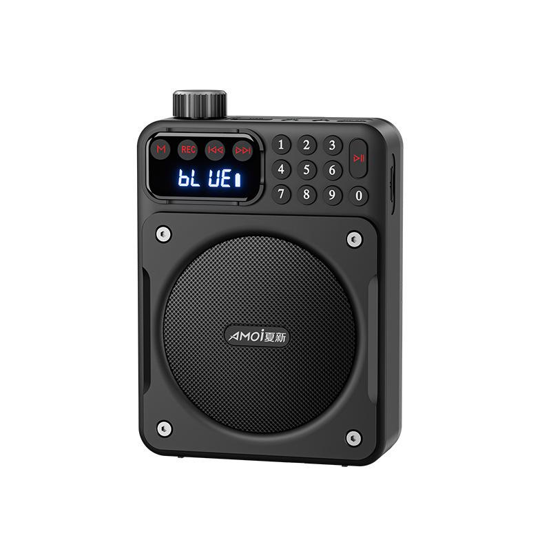 Mini Digital FM Radio HD Display 76-108mhz Radios Wireless Bluetooth 5.3 Speaker Portable Voice Amplifier with TF Card USB Slot