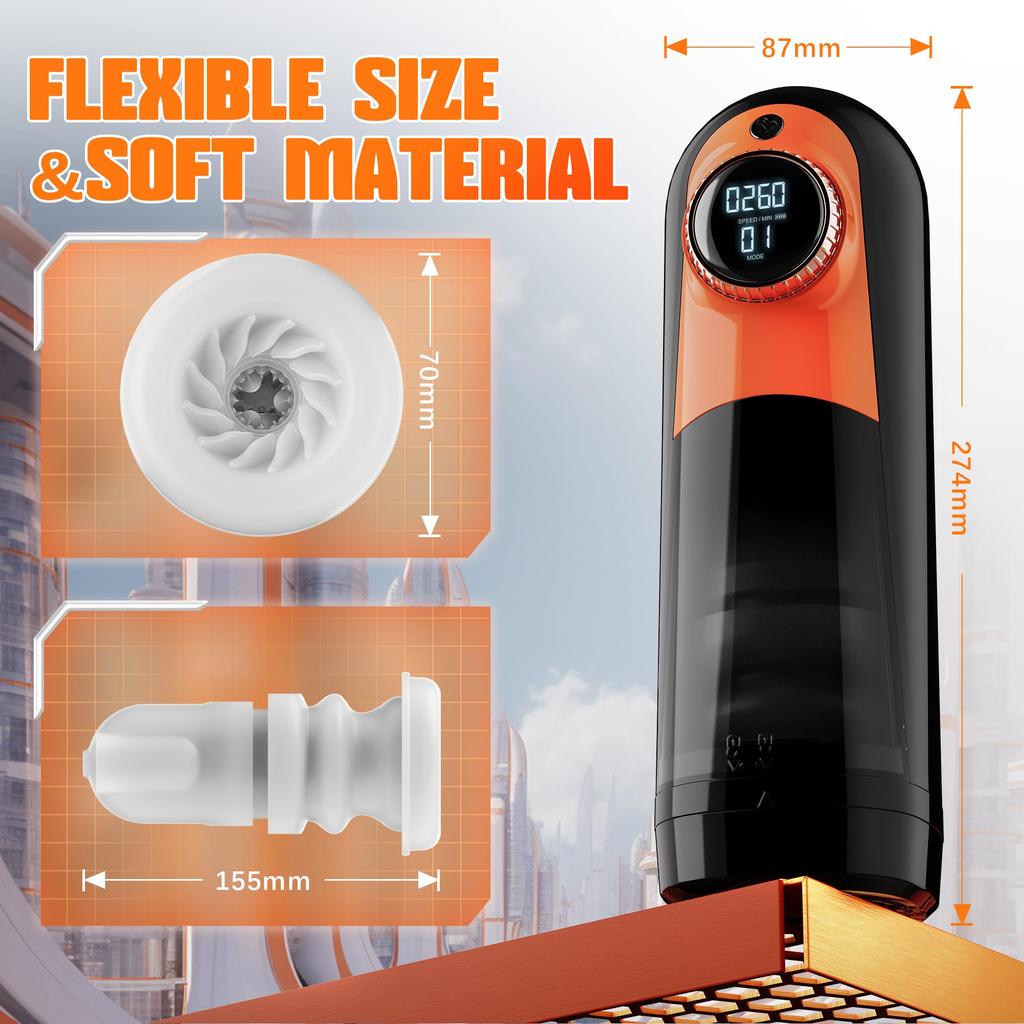 New Male Automatic Sucking Masturbators Cup For Men Telescopic Thrusting Vagina Vibrator Blowjob Oral Masturbation Machine Sex Toys