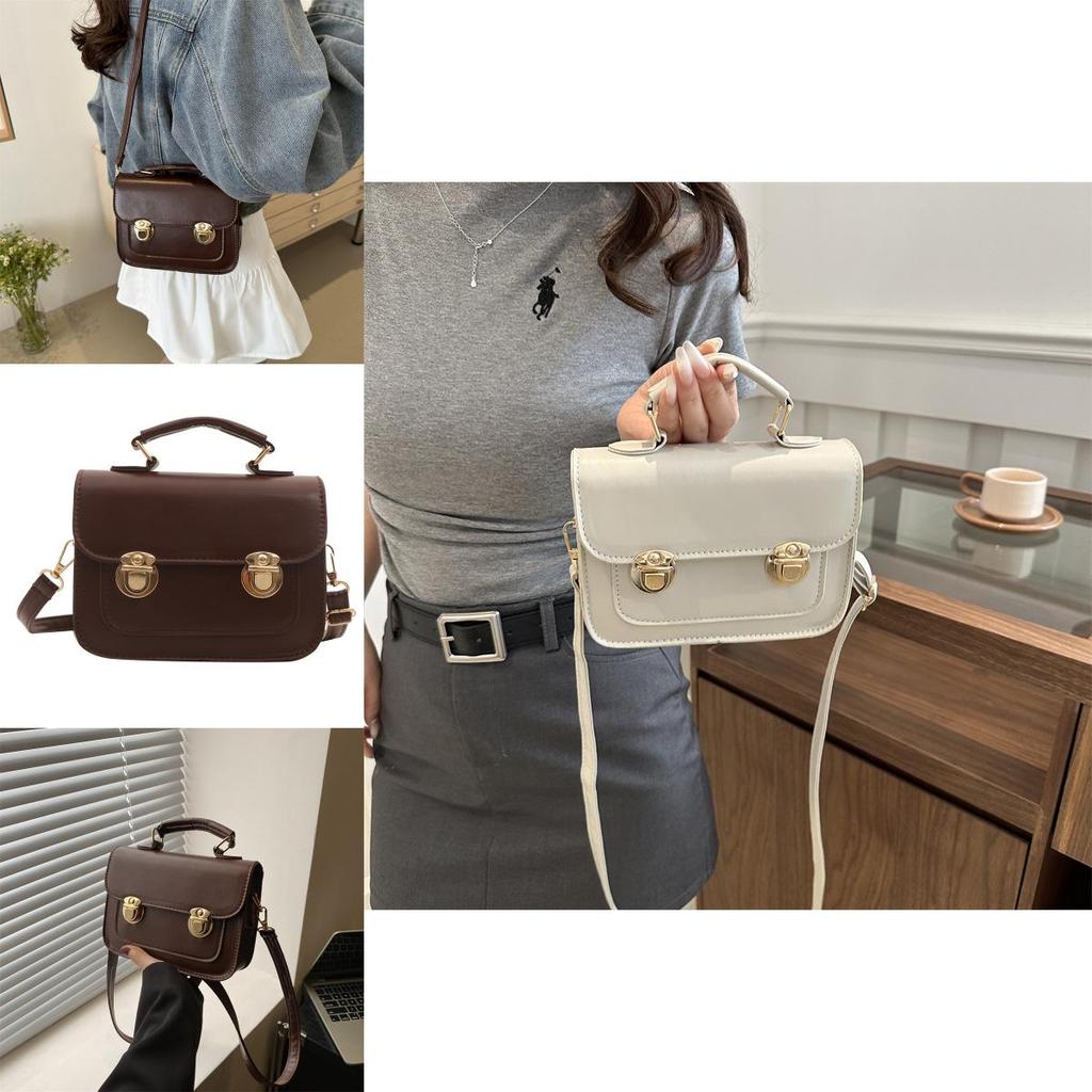 Retro Small Bag 2024 New Trendy Women's Bag Summer Casual Fashionable Simple Crossbody Handheld Box Bag