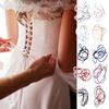 Corda Schiena Abito da Sposa 2M Regolabile Corsetto Schiena con Lacci Fascia Cordoncino Ultrasottile per Banchetto Nuziale Sera