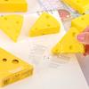 Cheese Shape Eraser Cute PVC Erasers for Kids Students Fun Classroom Prize School Supply for Kindergarten Party Favors