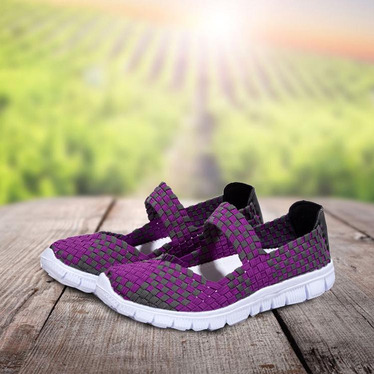 Zapatillas de running ligeras para mujer Zapatillas antideslizantes tejidas  a mano Sandalias transpirables para mujer Zapatos planos comprar a buen  precio — entrega gratuita, reseñas reales con fotos — Joom
