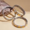 European-American Stainless Steel Spliced Square Rectangular Bracelet - Versatile Fashion Jewelry for Women