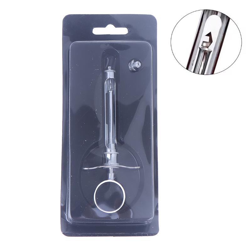 

Stainless Steel Dental Aspirating Syringe Gun Hook-Headed Sharp Head Dentist Injector Surgical Instruments Tool Dental Supplies curved