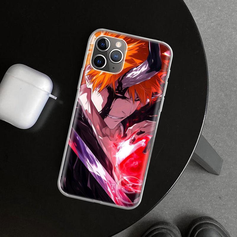 Kurosaki Ichigo Bleach Phone Case Cover for iPhone 11 12 13 Mini 14 15 Plus 16 Pro Max 17 Air 7 8 + SE Art Customized Fundas 11