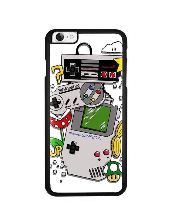 Coque de téléphone - Maniacase - Iphone SE 2020 - Souple - Silicone - Consoles Nintendo Vintage