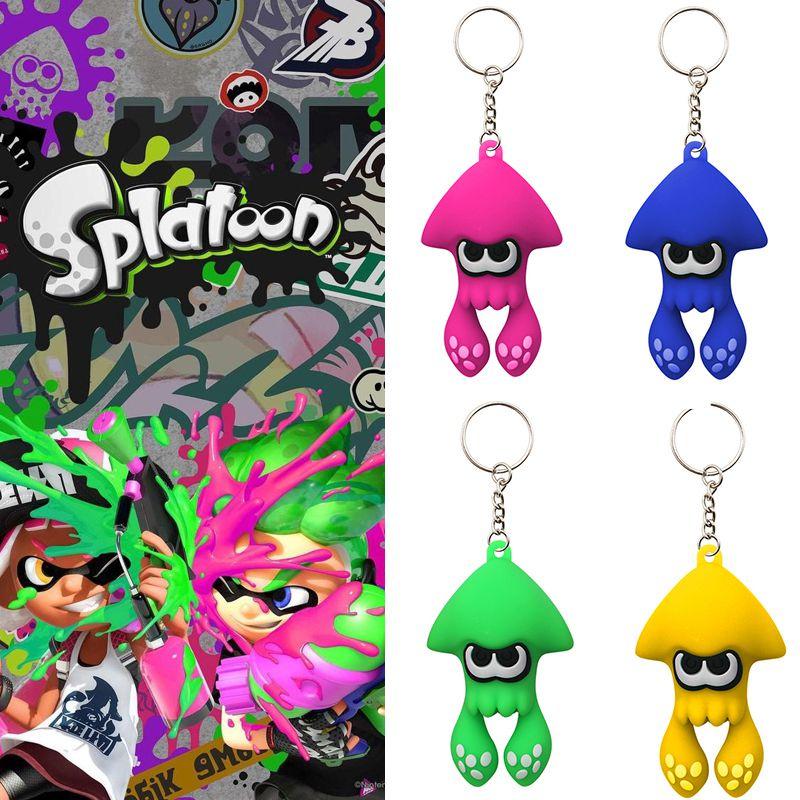 Splatoon 3 Squid Keychain Toy High Quality Pvc Bag Pendant For Kids Xmas Gifts