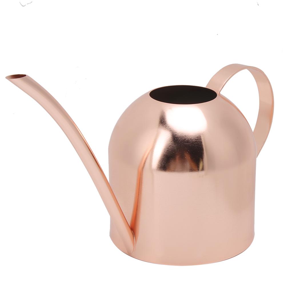 1000ml Stainless Steel Watering Can Sprinkle Pot   Mouth Garden Flowers Plants Water Container
