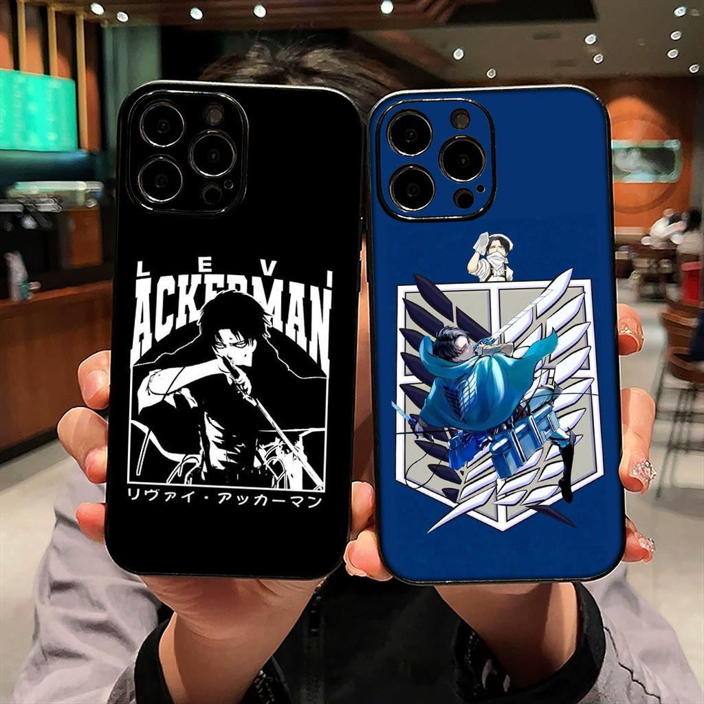 Coque Cover for OPPO A80 A60 A40 A38 A79 A16 A17 A58 A78 A94 A95 A57 A15 A74 A53 A96 A98 Case Attack On Titan Levi Eren Jaeger