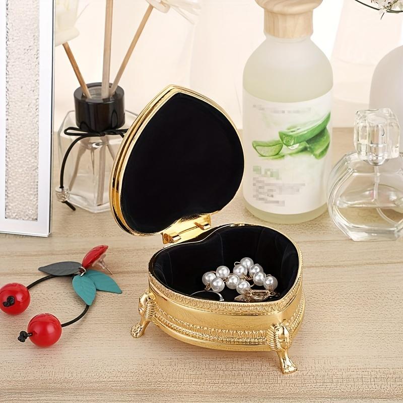 1pc Creative Heart-shaped Jewelry Box, Jewelry Box, High-end Storage Box, Wedding Gift Box