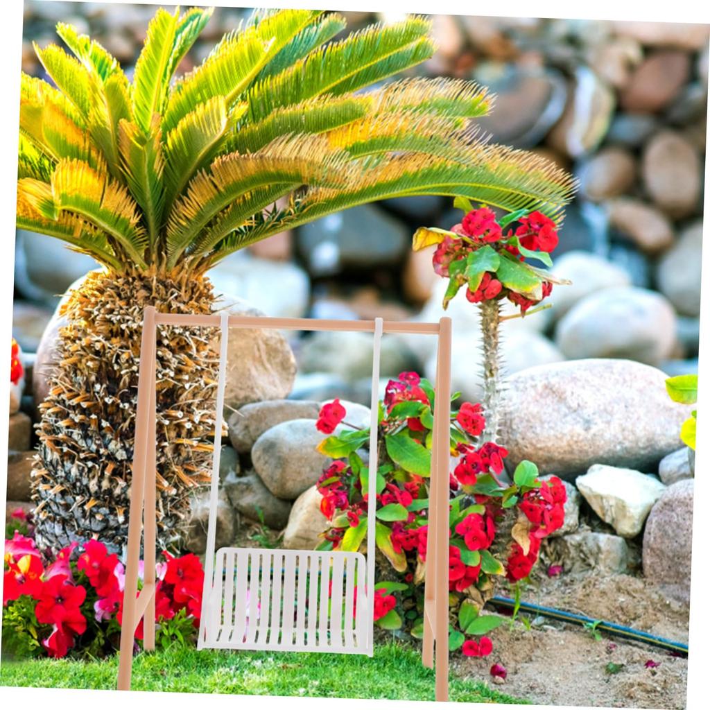 GLEAVI Garden Swing Miniature Model: Mini Hanging Chair DIY Mini Swing, Photography Prop, Desktop