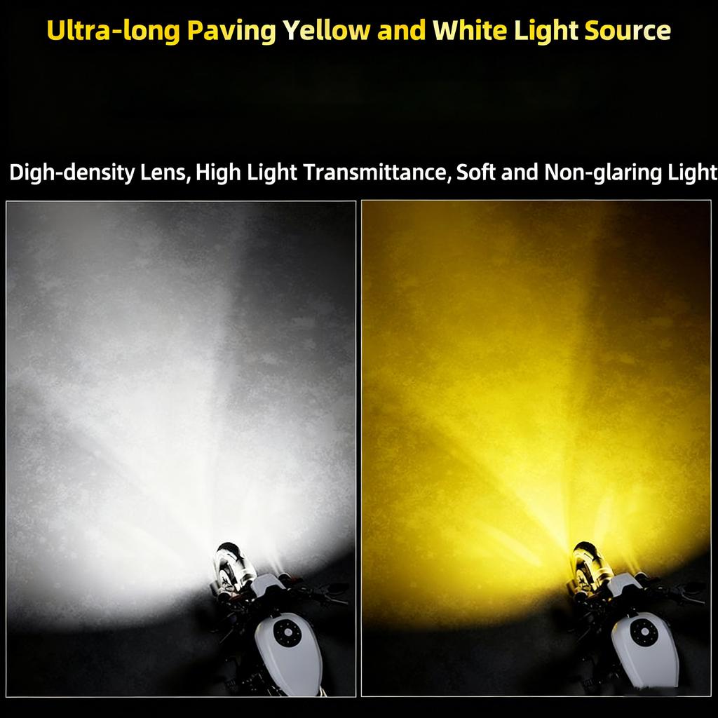 New Super Bright Motorcycle LED Explorers Headlight Projector Spotlight Lens LED Moto Fog Auxiliary Motorcycle Headl Accessories