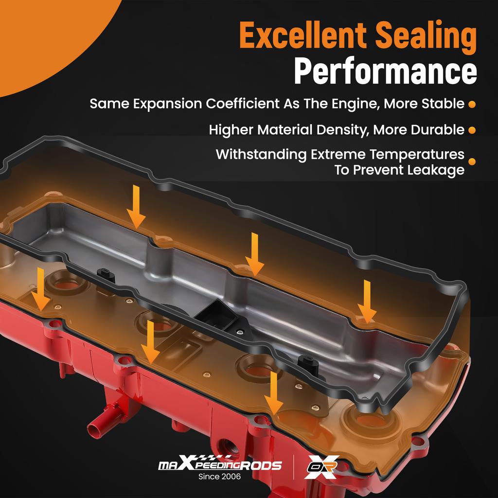 LH & RH Engine Valve Cover Set for Nissan Armada Titan Infiniti QX56 5.6L 2004-16 13264-7S010