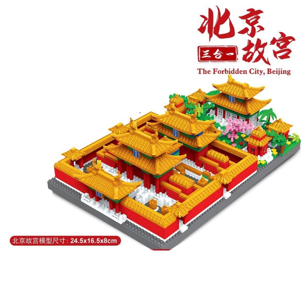 MOC World Famous Architecture Edifice Opera House Building Blocks Villa Savoye Bridge Tower Toy Children Birthday Christmas Gift