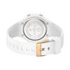 GOLDEN HOUR Waterproof Sports Women's Digital Chronograph Silicone Strap Watch, Rose Gold/Starlight/Milk White. , Moda