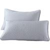 2 Pcs Breathable Cool Ice Bean Pillowcase Washable Bump Design Summer Pillowcover Skin-friendly Solid Color Pillow Protecter