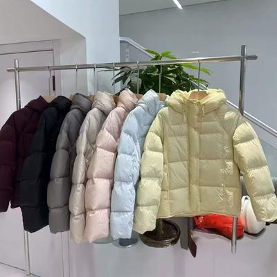 White Duck Down New Puff Down Bread Clothes Short Winter Loose Thickened Warm Jacket Fashionable Hooded