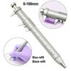 2 Pcs Gel Pens with Vernier Caliper Retractable Ballpoint Pen with 10cm Metric Caliper Ruler Multifunctional Shock-proof Measuring Tool