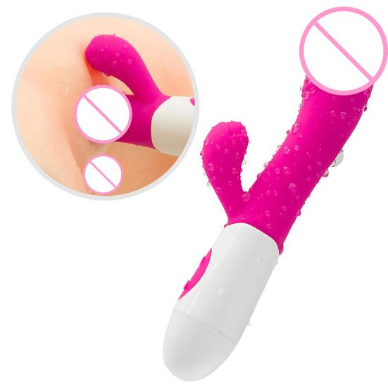 Vibrator Soft Silicone Vibrator G Spot Clitoral Stimulator Waterproof Women Av Wand