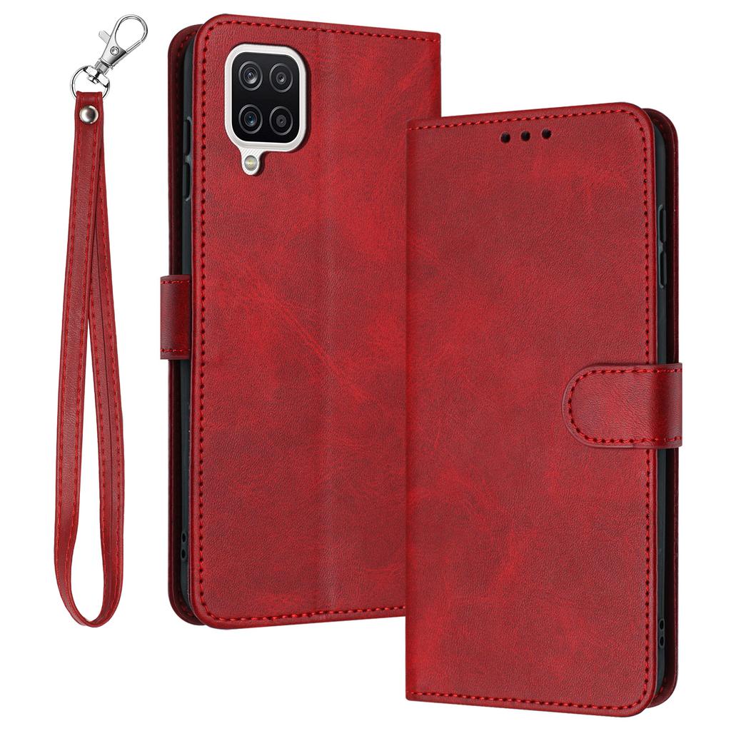 For Samsung Galaxy A12/M12/F12 Case Calf Texture Book Style Phone Cover Mobile Accessories Wholesale