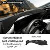 Flannel Dashmat For Ford Mustang Dark Horse EcoBoost GT S650 2024 2025 2026 Car Sunshade Anti-UV Carpet Pad Non-slip Dashboard