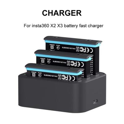Für Insta360 Akku Schnellladestation Hub 1800MAH Original Stromzubehör Für Insta 360 X2 X3 ONE Action-Kamera Ladeständer