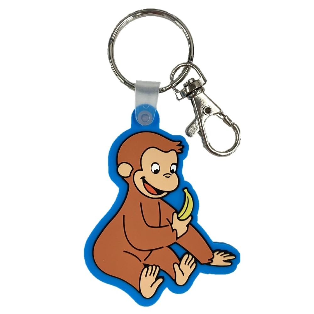 Zowie Curious George Rubber Keychain 3138 (Banana/BL)
