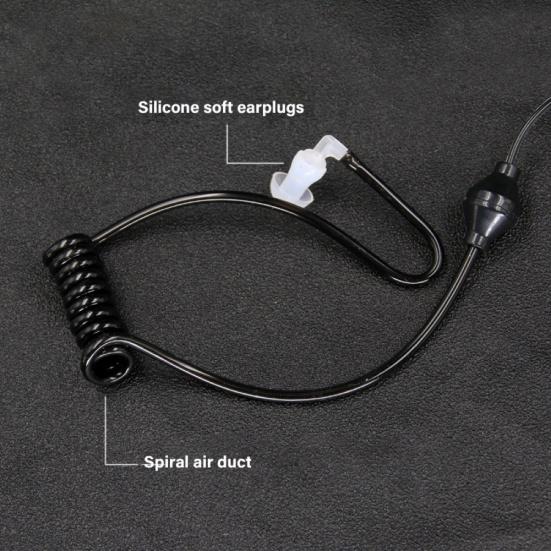 Clip 3.5mm Plug Headset for Xiao-mi Ergonomic Headphone Outdoor Walkie Talkie