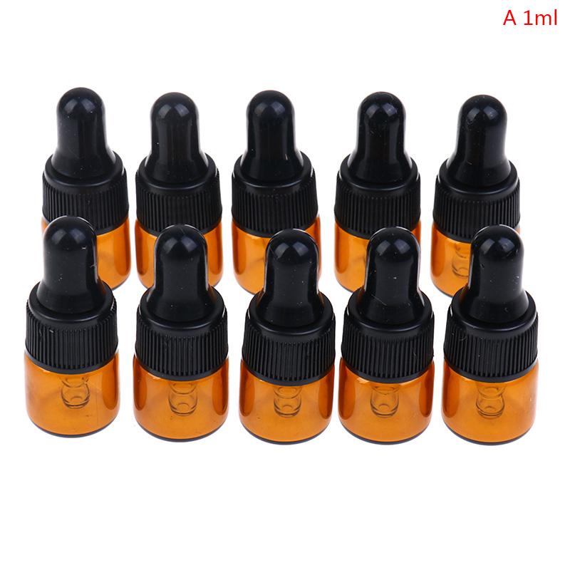 

10 шт. Эфирное масло капельница стеклянные бутылки 1 мл 2 мл 3 мл 5 мл растительное масло эссенция 16*39mm