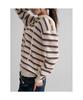8SECONDS Striped Half-Zip Ivory
