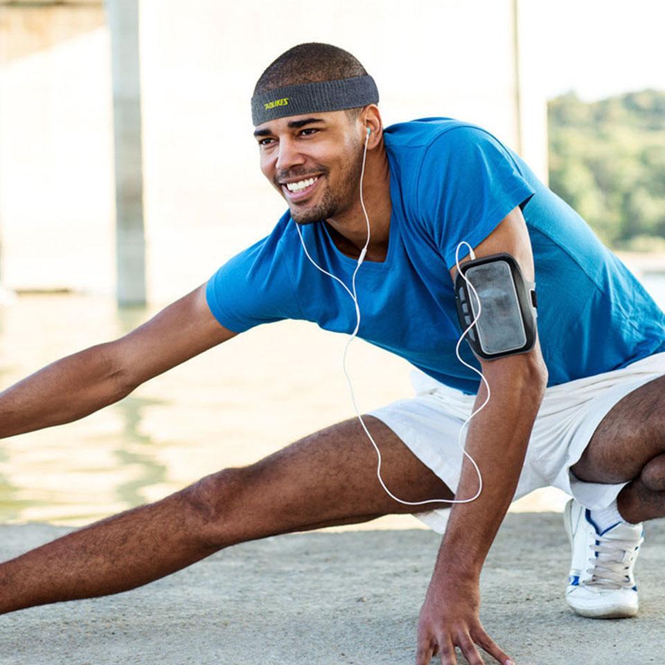 Aolikes High Quality Cotton Sweat Headband For Men Sweatband Women Yoga Hair Bands Head Sweat Bands Volleyball Tennis