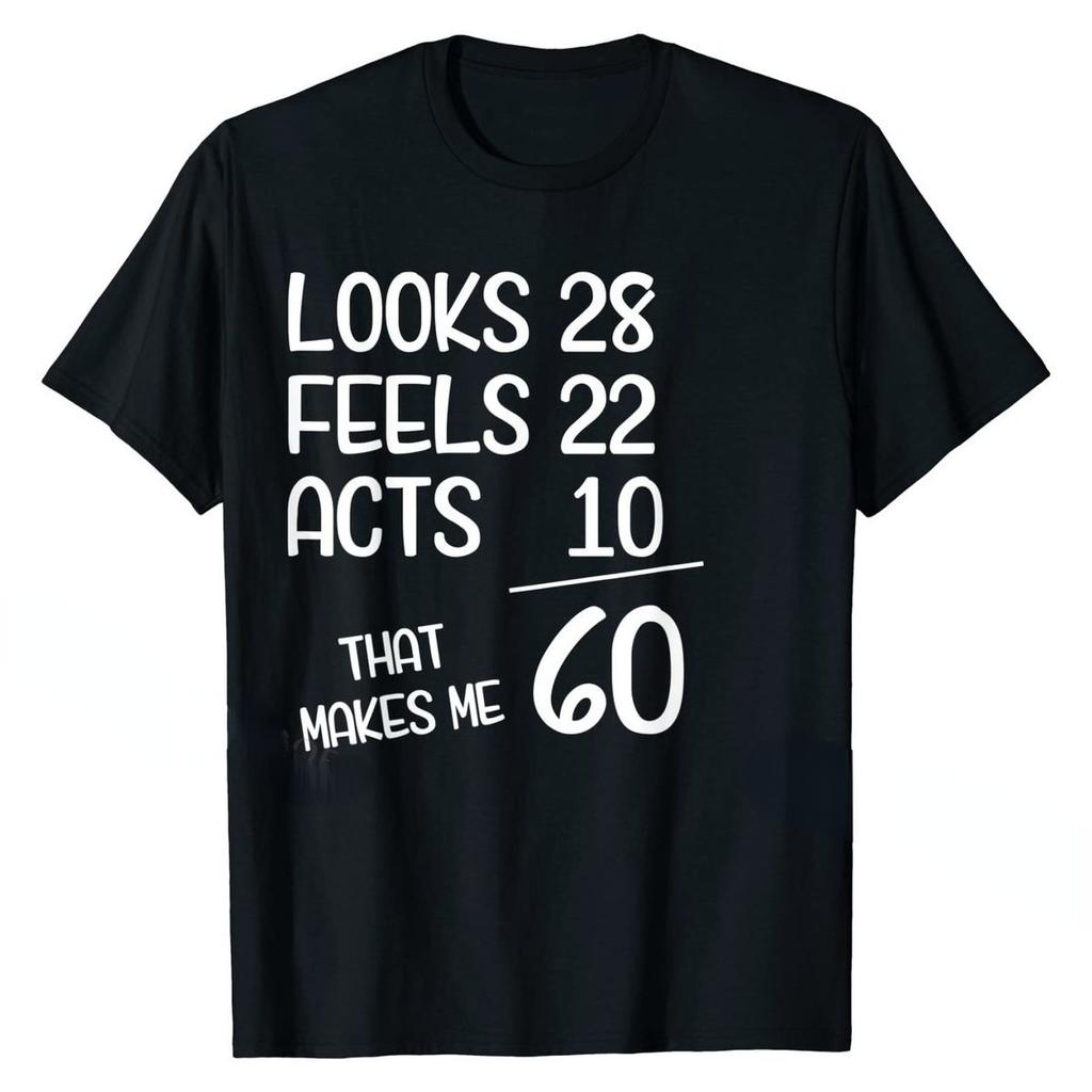 Funny 60th Birthday Gift 60 Years Old Born In 1960 T Shirt Retro Tops Tees for Men T Shirts Women Streetwear Shortsleev