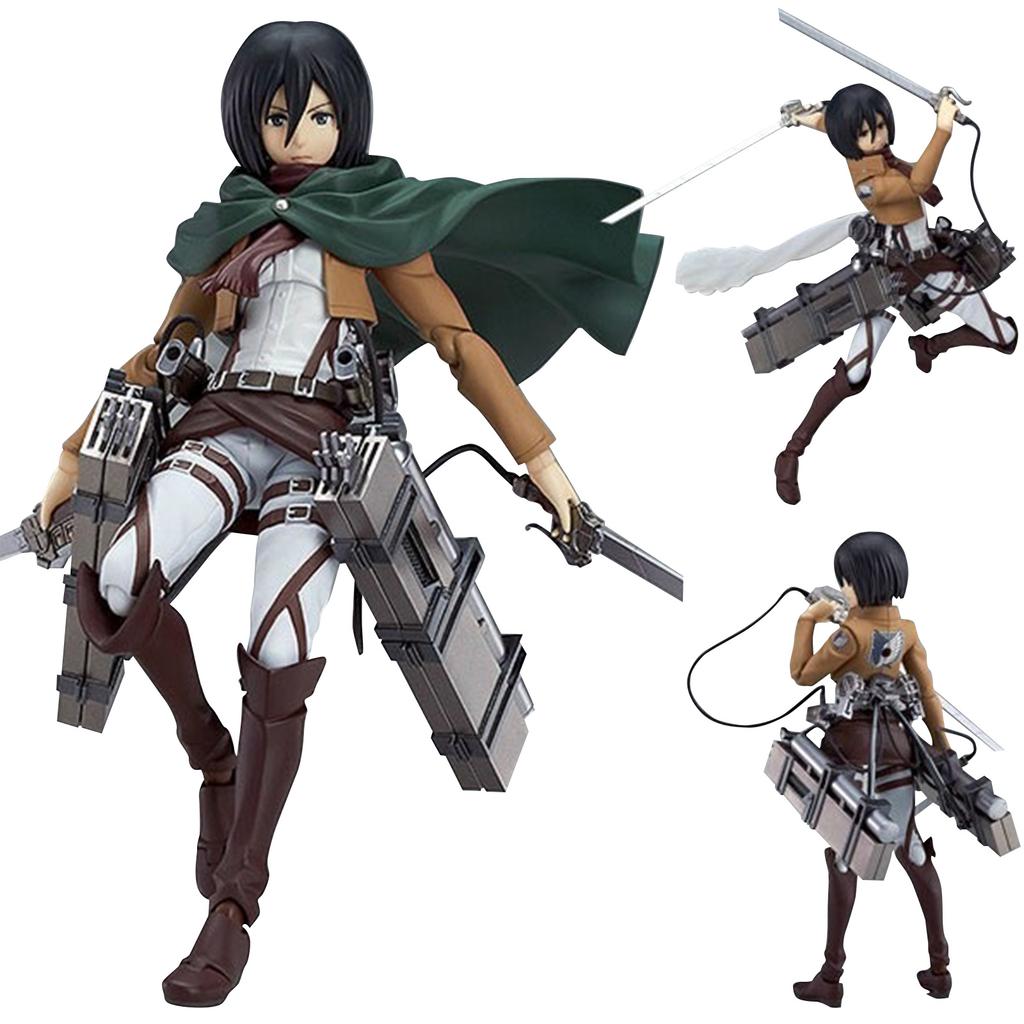 Anime Titan figure Eren Jaeger Levi action figure Eren Jaeger Levi figurine Doll PVC Super Mobile Model Toy Collect Statue Gift