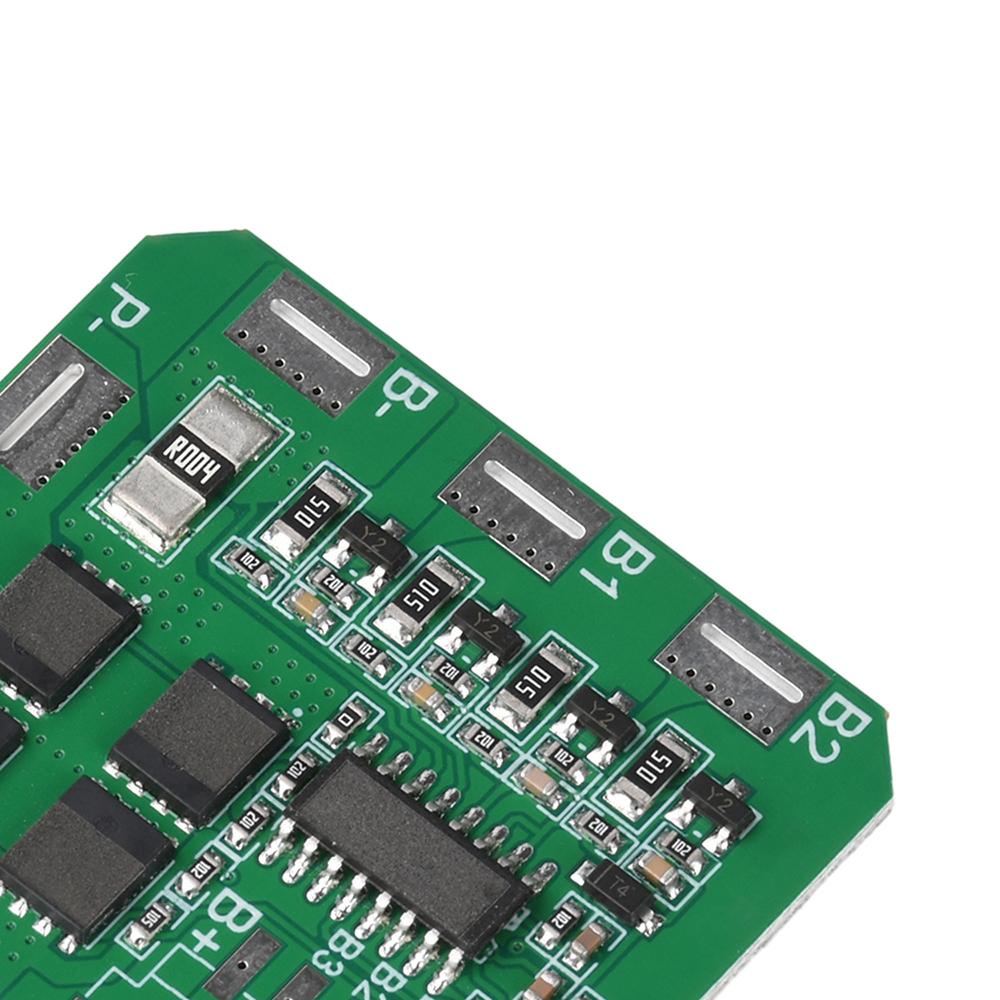 4S 20A 3.7V Li-ion Battery Protection Board BMS W/ Passive Balancing, Continuous 16A Output, Low Heat, Polymer Battery Pack