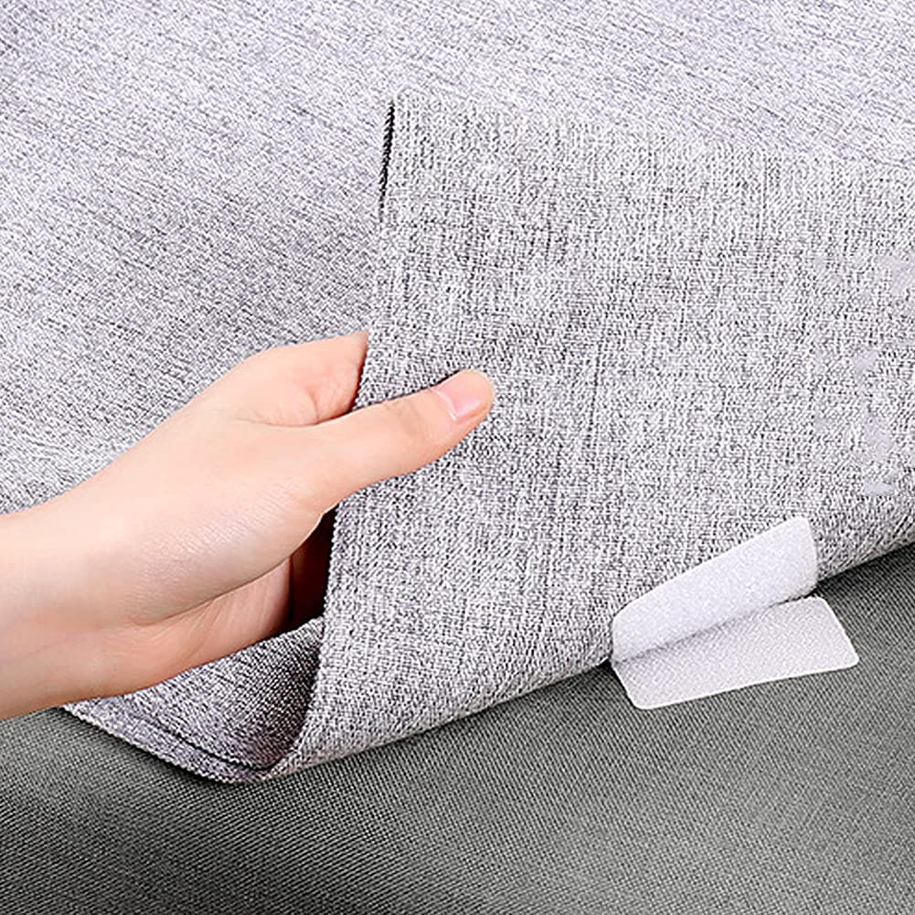 Orirya Klettband mit doppelseitigem Klebeband, Stark, Für Stoffe, Weiß, Schwarz, Männlich und