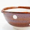 Fukubeya Retro and Cute Polka Dot Sesame 18cm with Pestle Rustic Ceramic Design That Blends In with Your Kitchen Polka Mortar, Diameter, - (Ame-Tea