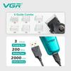 Original VGR V-196 Gradient Metal Body Hair Trimmer Men's Electric Hair Clipper LED Intelligent Digital Display Home Carving Pusher Home Hair Trimming
