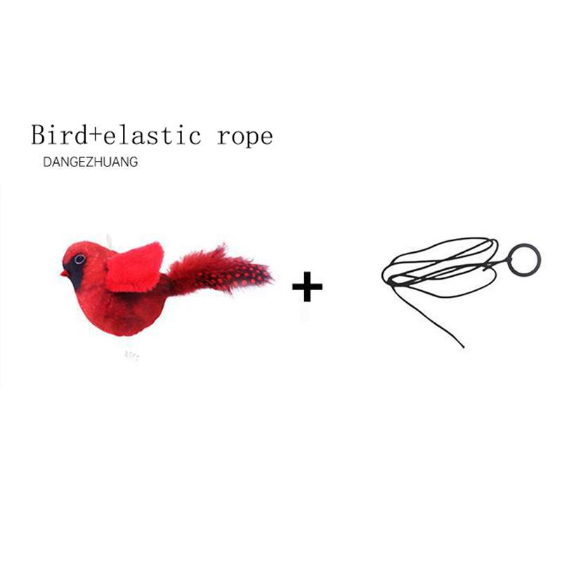 

Интерактивные игрушки для кошек, подвесная плюшевая птичка, пищащая, имитация звука, игрушка-дразнилка для птиц с реалистичными звуками, игрушка-дразнилка для кошек для домашних животных