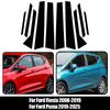 10pcs/set Car Window Door B C Column Pillar Posts Cover Trim Black For Ford Fiesta 2008-2015 2016 2017 2018 2019 Decoration Stickers