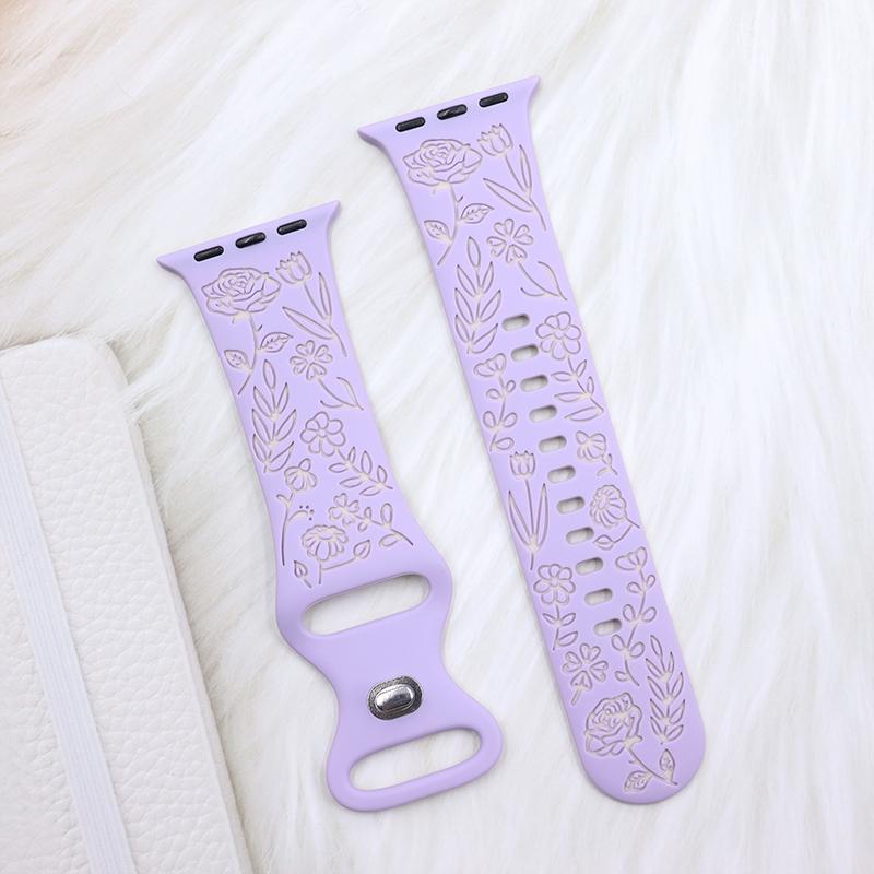 

Гравірований ремінець для Apple Watch Ultra2 Band 49мм 46мм 44мм 40мм 41/45мм 42мм Силіконовий браслет IWatch Series 10 9 8 7 6 SE 5 4 42 44 45 46 49 mm