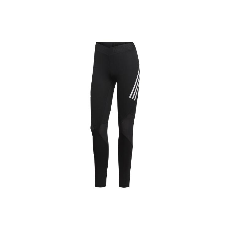 (WMNS) adidas Alphaskin Sport 3 Stripes Long Tights Asia Sizing  Black  Women s DQ3554 XL